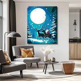 Painting by Numbers Santa Claus and Reindeer